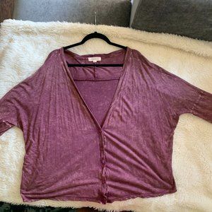 Painted Threads Tee-Shirt Style Cardigan